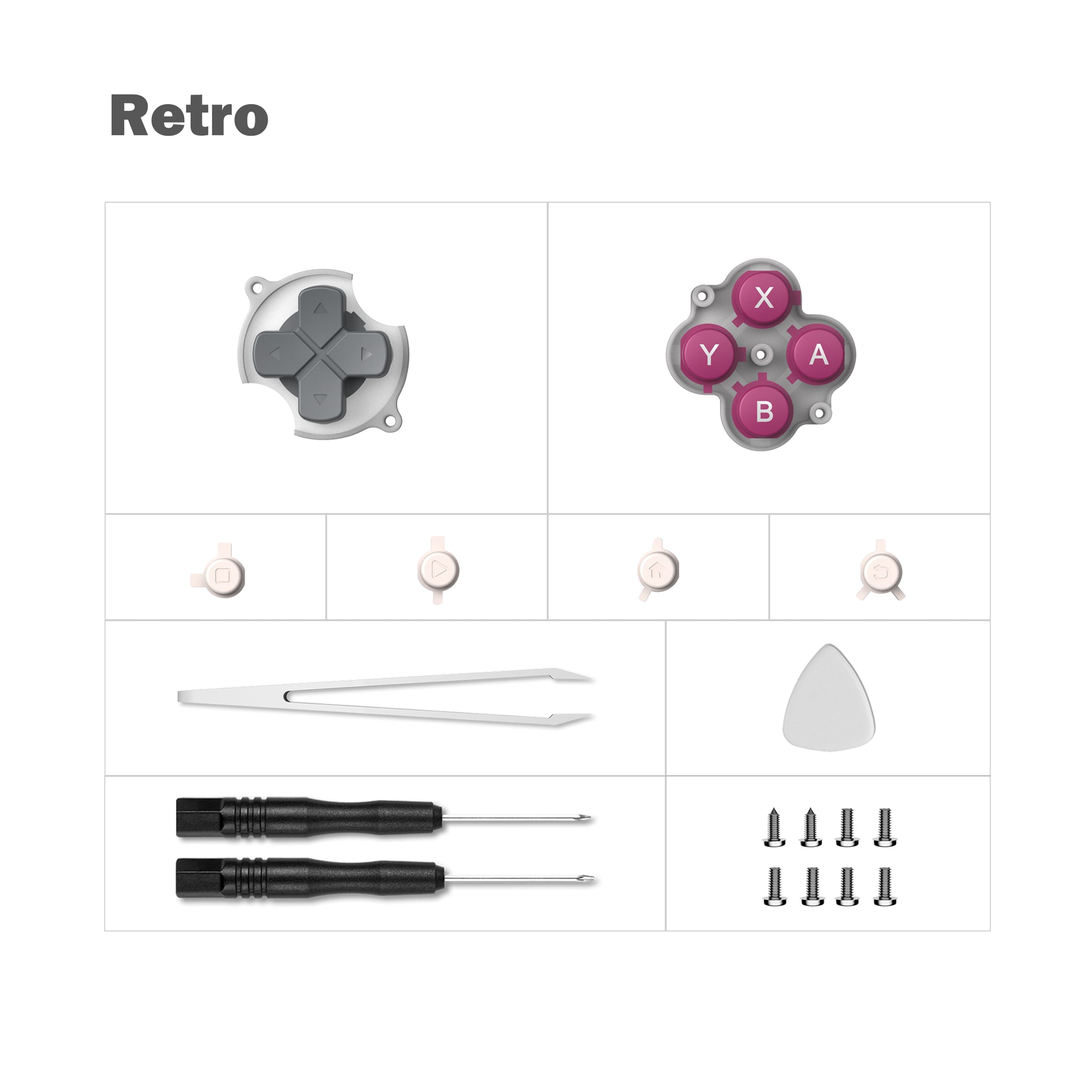 retroid-pocket-nova-boutons-complets-de-rechange image 1