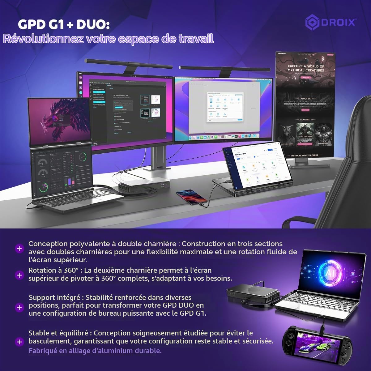 gpd-duo-pc-portable-double-cran-13-3-oled-amd-ryzen-ai-9-hx-370-32go-2to image 6