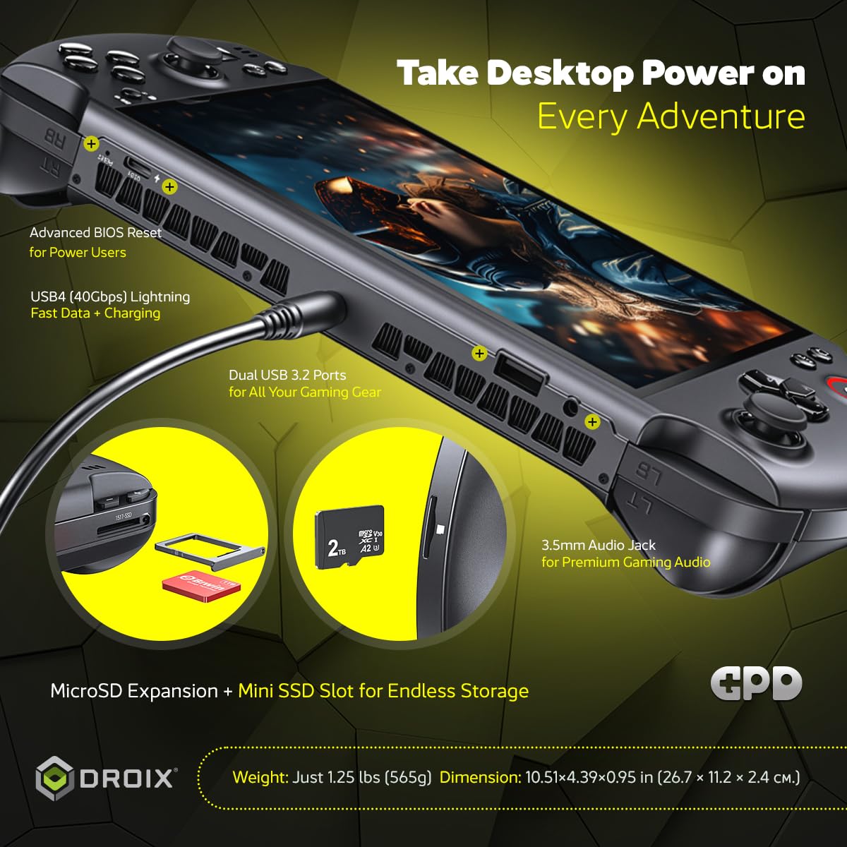 gpd-win-5-pc-de-jeu-portable-amd-ryzen-ai-max-395-32go-lpddr5x-2to-ssd-radeon-80 image 4