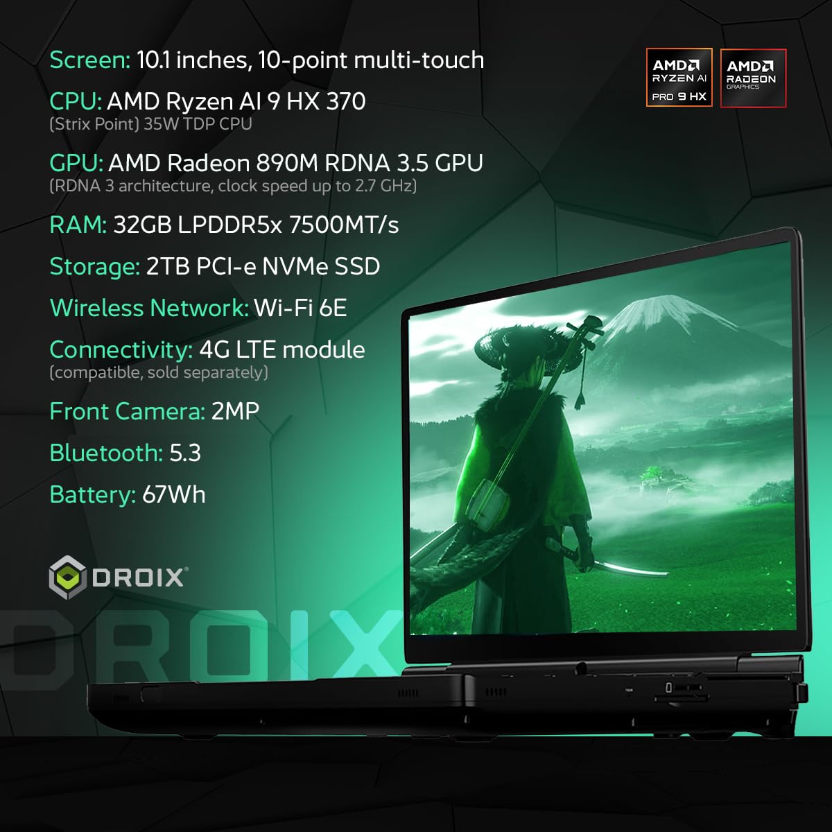 gpd-win-max-2-2025-pc-portable-jeu-10-1-ryzen-ai-9-hx-370-32go-2to image 2