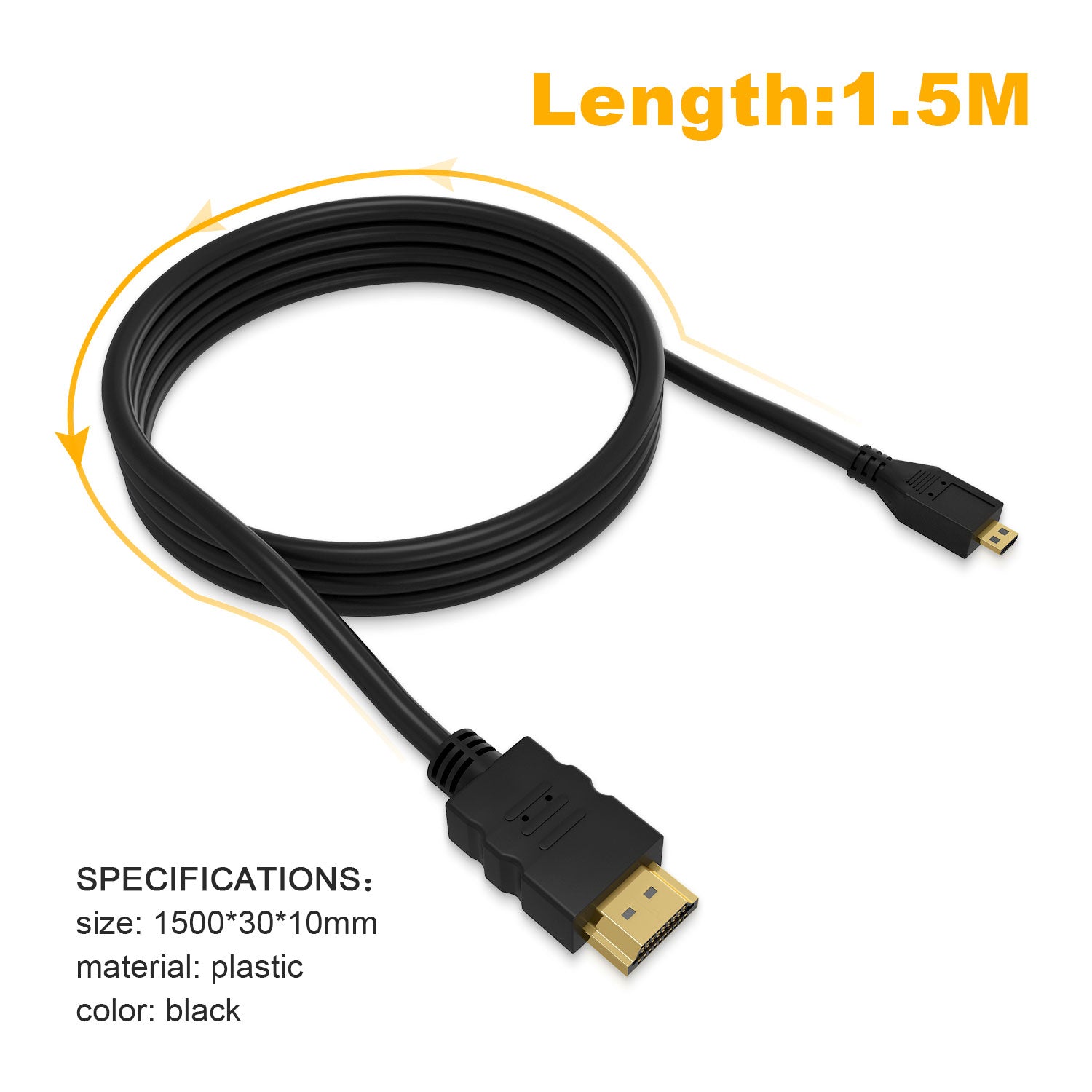retroid-c-ble-adaptateur-micro-hdmi-vers-hdmi-m-le-m-le-1-5-m image 2