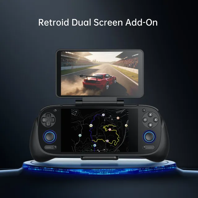 retroid-dual-screen-add-on-second-cran-amoled-5-5-avec-clip image 1