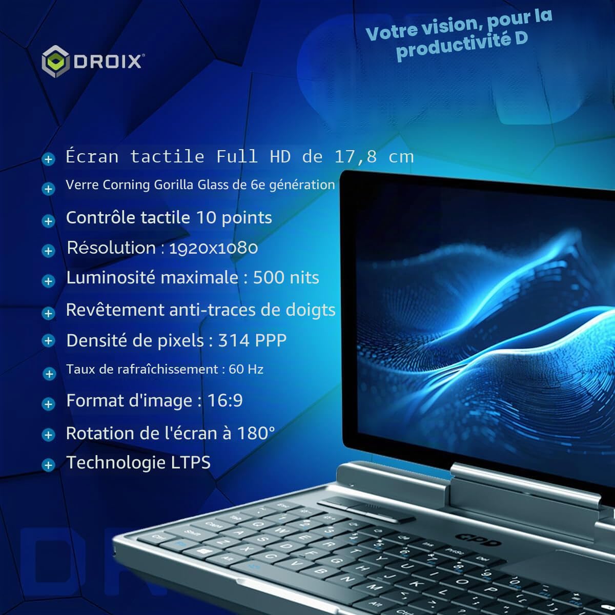 gpd-micropc-2-mini-pc-portable-7-1080p-intel-n300-16go-lpddr5-512go-ssd image 3